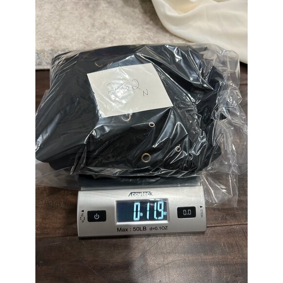 Slinky Brand Black Fringe Asymmetrical Skirt With Grommet Detail L - Picture 9 of 9